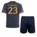 Real Madrid Ferland Mendy #23 Babykleding Uitshirt Kinderen 2023-24 Korte Mouwen (+ korte broeken)